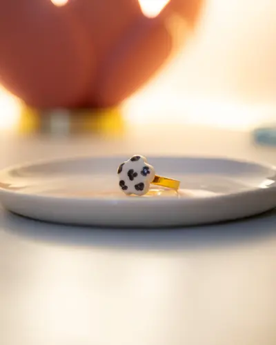 Bague fantaisie léopard