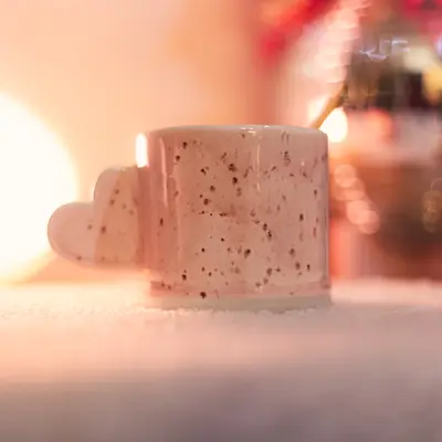 Mug anse coeur