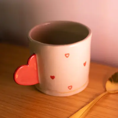 Mug motifs coeurs